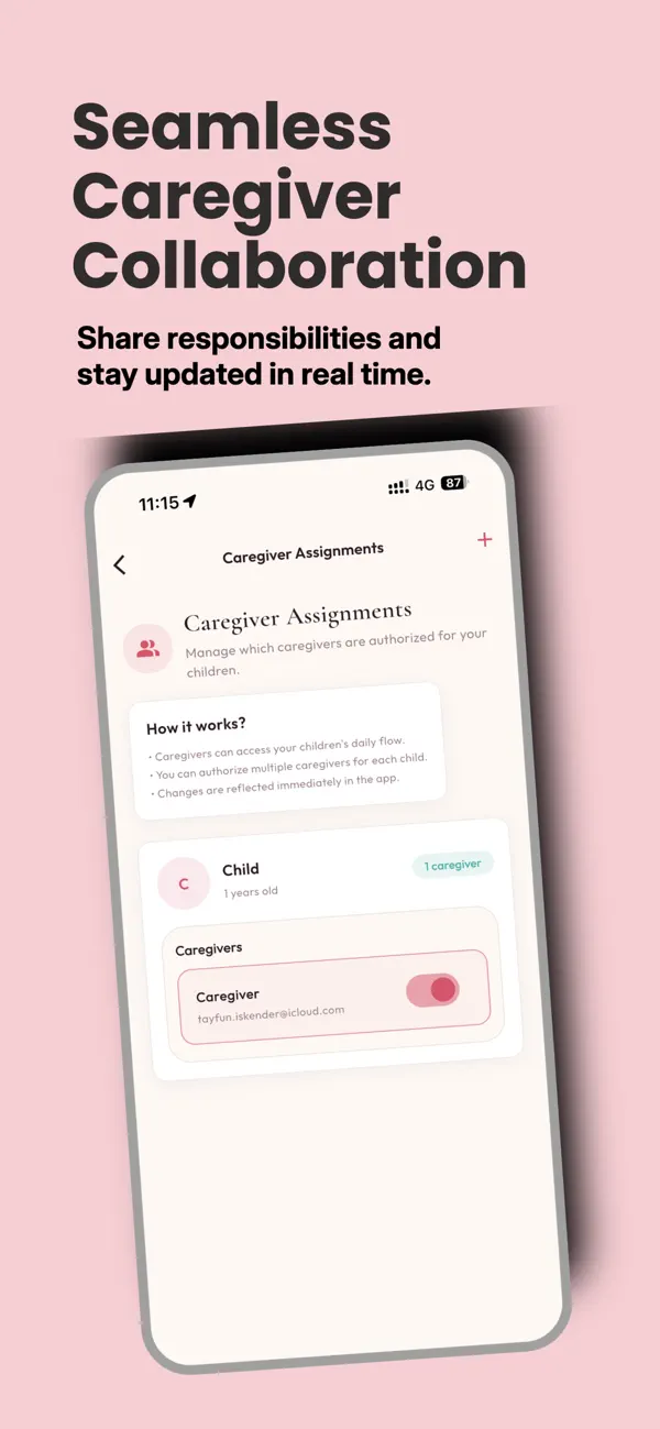 Caregiver collaboration — assign multiple caregivers